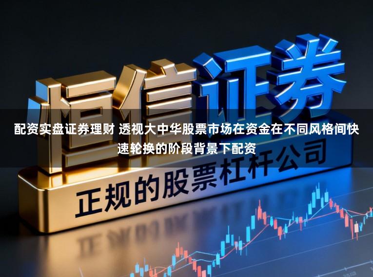 配资实盘证券理财 透视大中华股票市场在资金在不同风格间快速轮换的阶段背景下配资