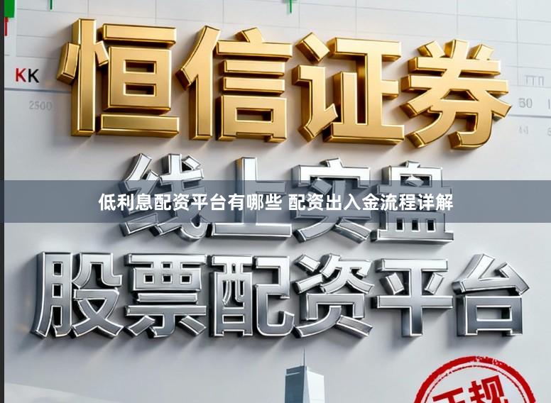 低利息配资平台有哪些 配资出入金流程详解