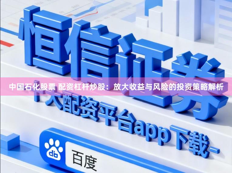 中国石化股票 配资杠杆炒股：放大收益与风险的投资策略解析